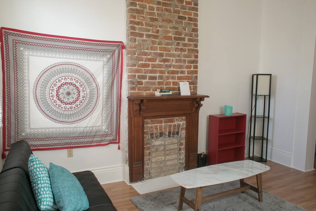 The living room.