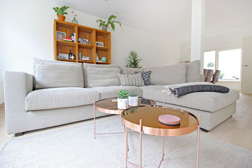 Sit down and relax on this comfortable couch