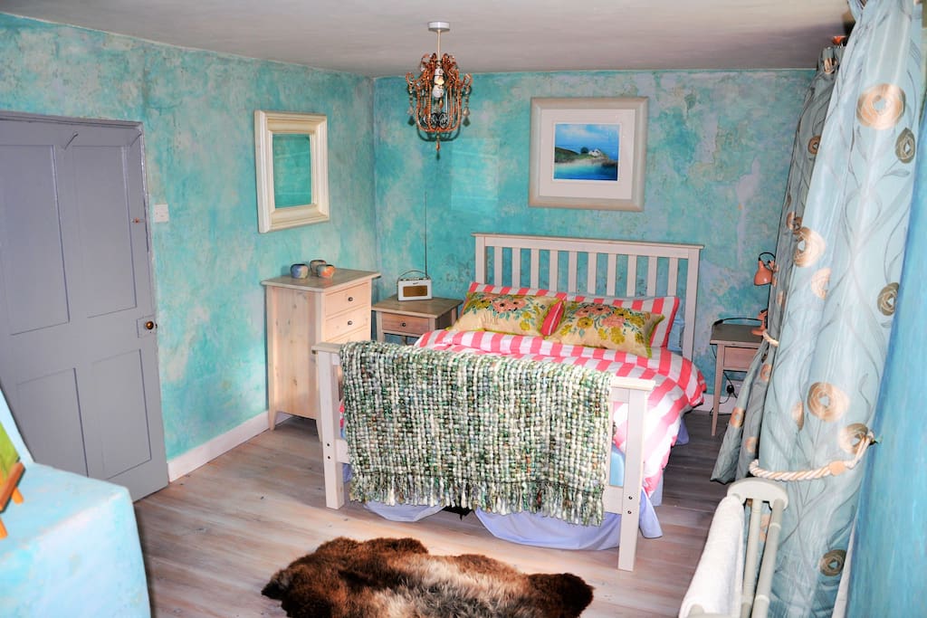 Double bedroom with country views