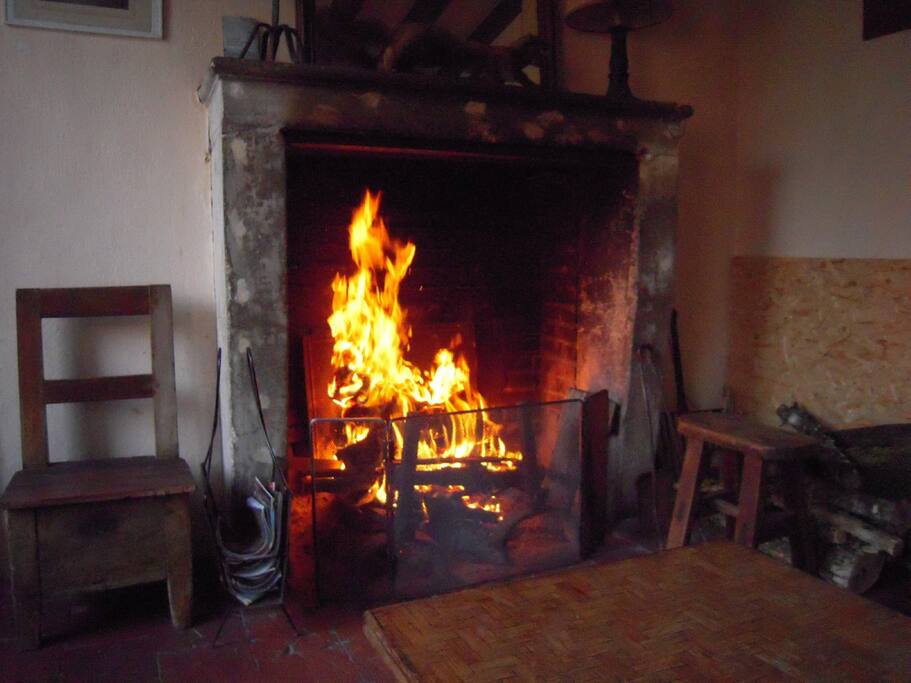 Un feu de cheminée pour l'apéro