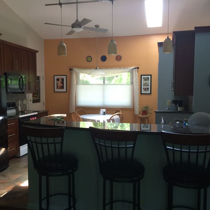 Gorgeous, recently remodeled kitchens do first floor.