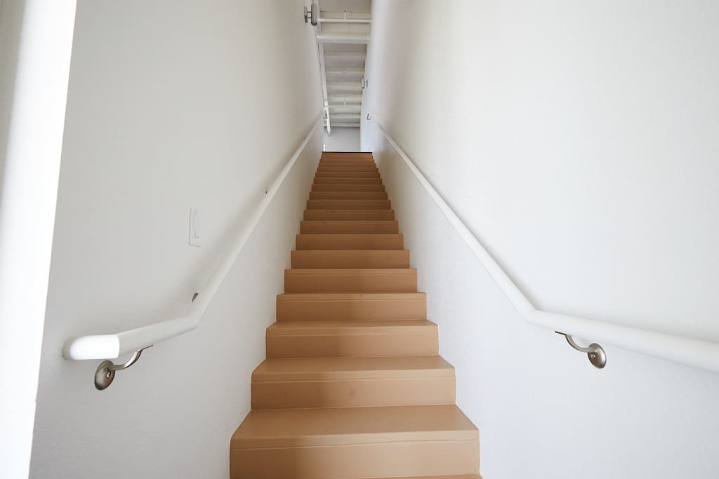 20 stairs up to the loft.