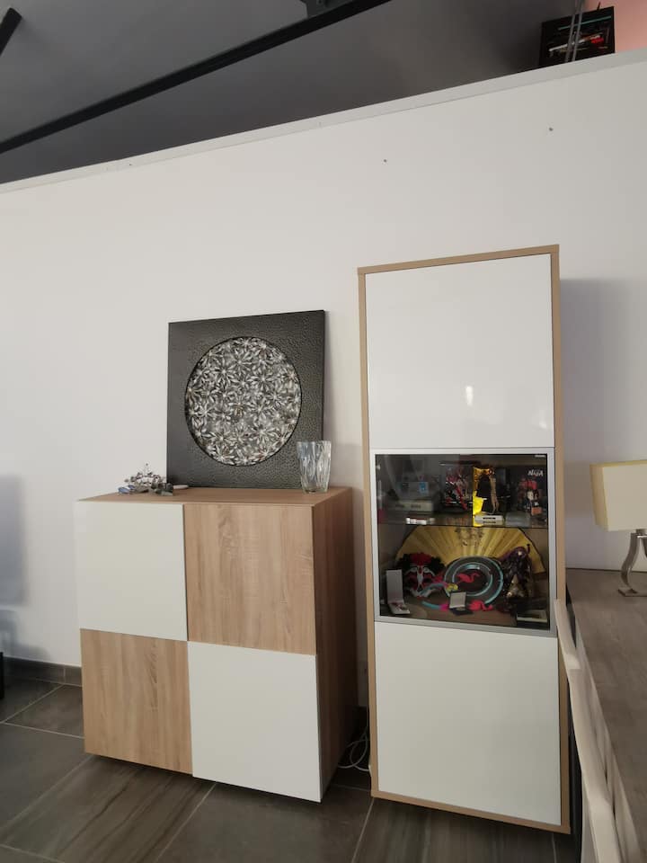 Chambre Privée Calme De Loft Près Centre Et Gare - Marmande