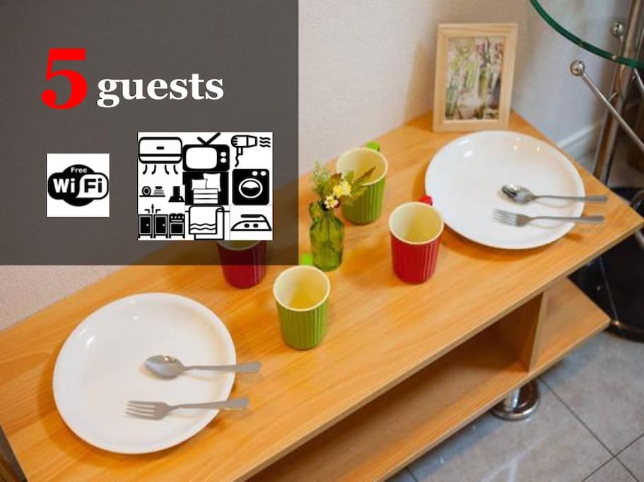 Up to 5 guests available