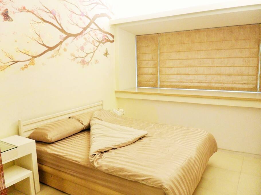 溫馨極簡舒適, 標準兩人床(獨立筒床墊)-The cozy minimalist comfortable, Standard double bed(independent tube mattress)