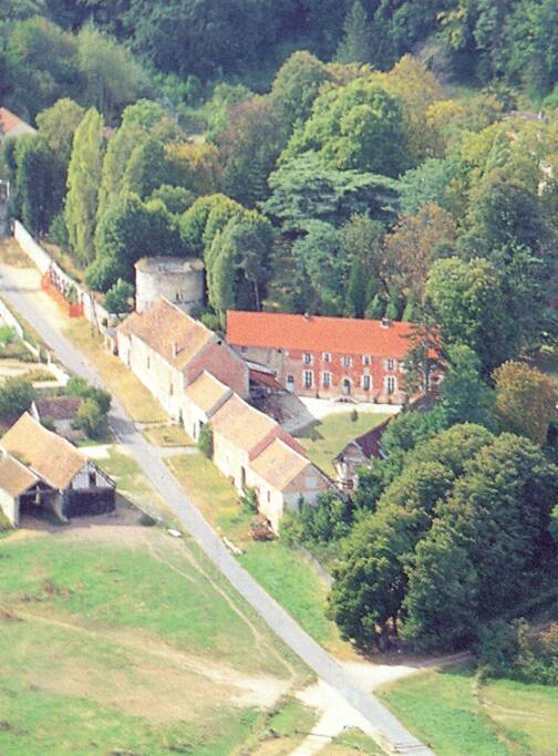 Vue aérienne de la ferme