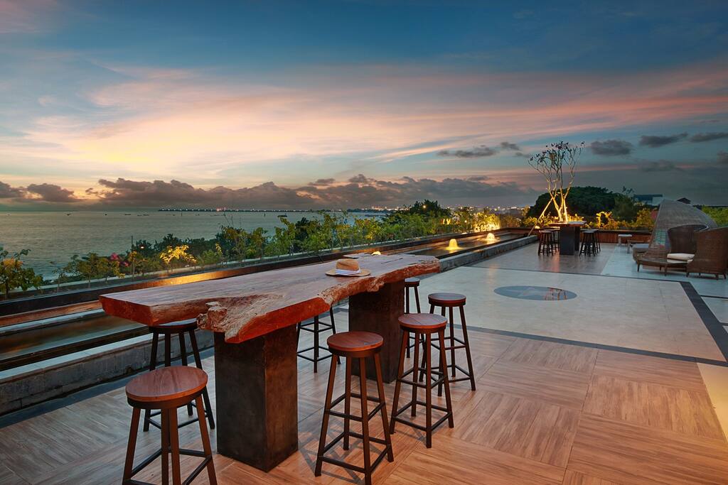 Ocean view from rooftop