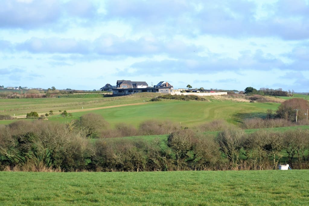 view from the rear of the Point at Polzeath golf club