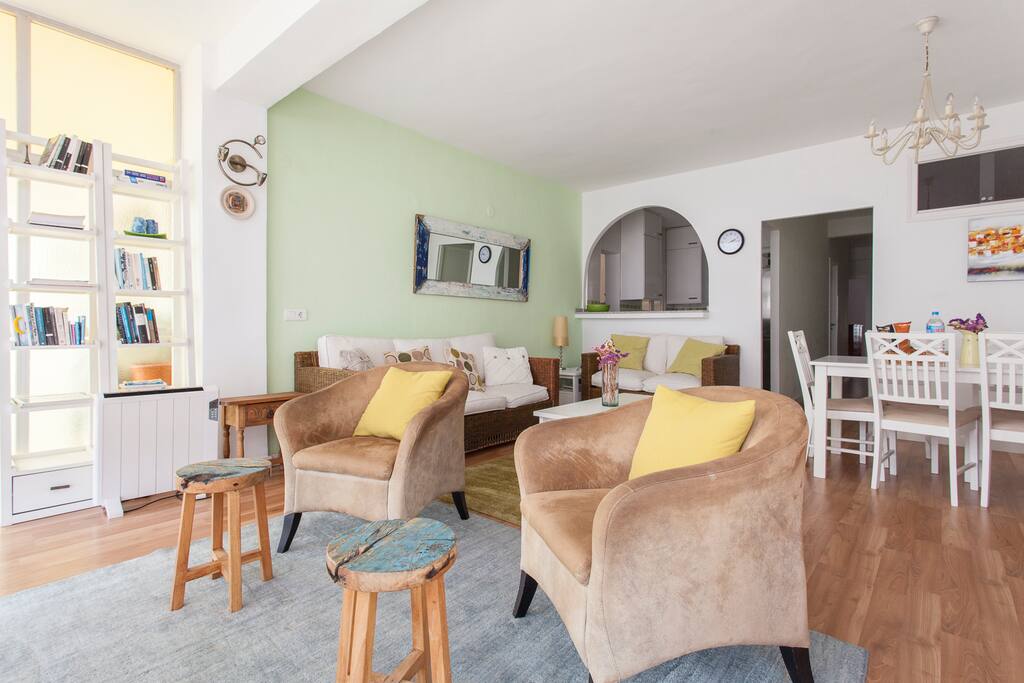 Relax, put your feet up, and enjoy the nice views of the Mediterranean!