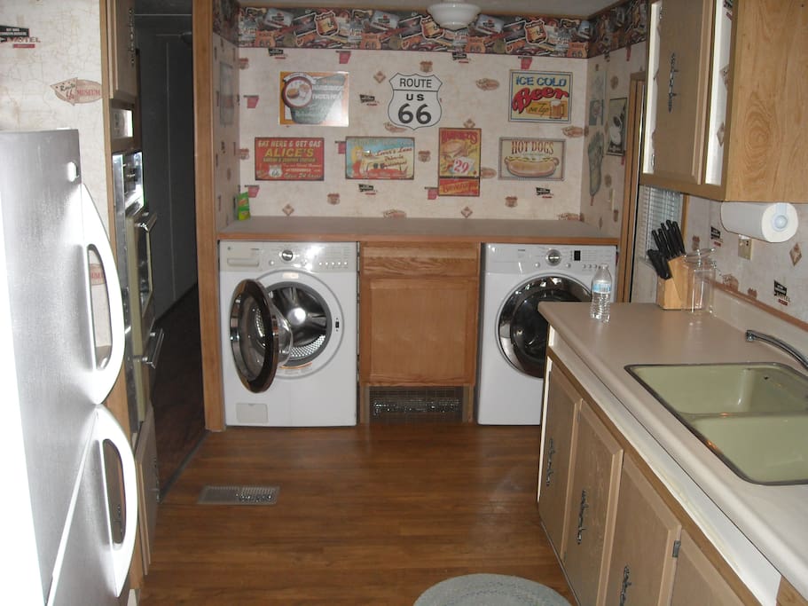 kitchen laundry area