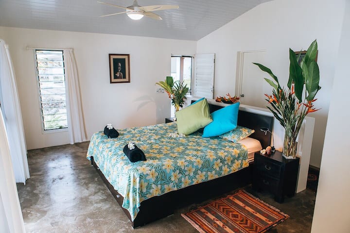 master bedroom with king size bed