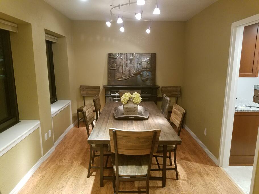 Magnolia Furniture dining room (without wide angle lense)