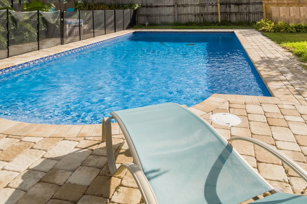 Cool off in the pool or relax in the Florida sun.