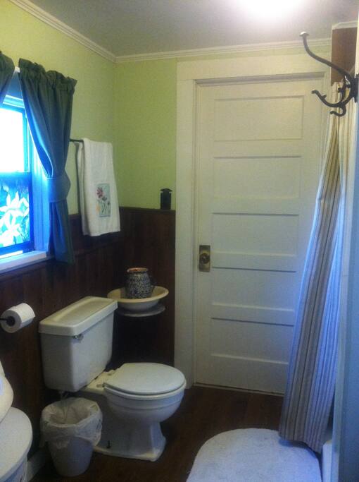 Large bathroom with double wide walk-in shower
