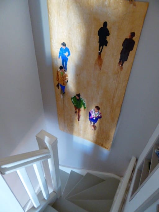 l'escalier et son rayon de soleil