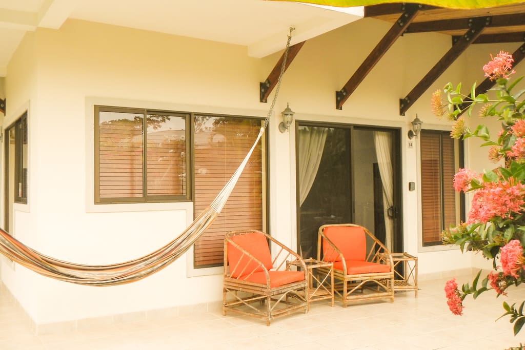 Relax in the hammock or enjoy coffee in the morning