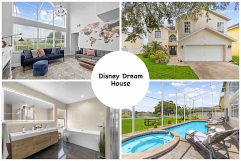 Disney Miracle Lake-View VILLA, Heated Pool&SPA