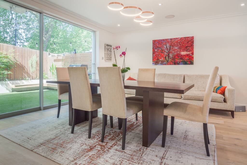 Sit down to a meal with family and friends.