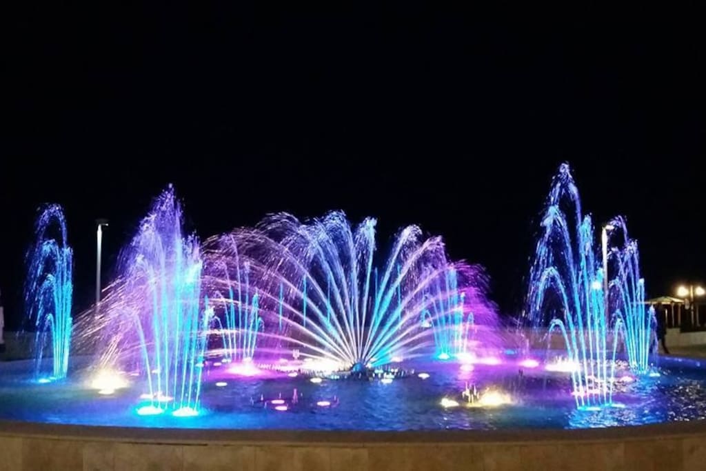 The fountain 100m. away from our apartment