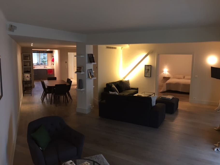 Our open living with direct access to the kitchen