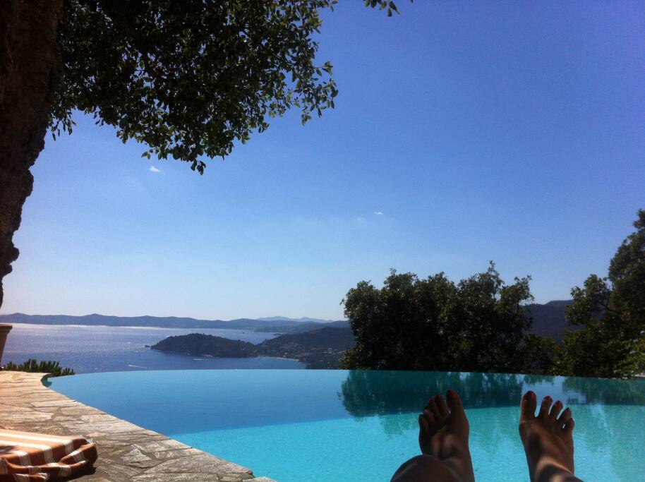 Siesta around the pool