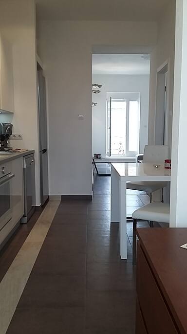 view through the apartment