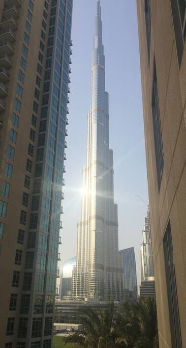 Stunning Full Burj Khalifa View from Balcony