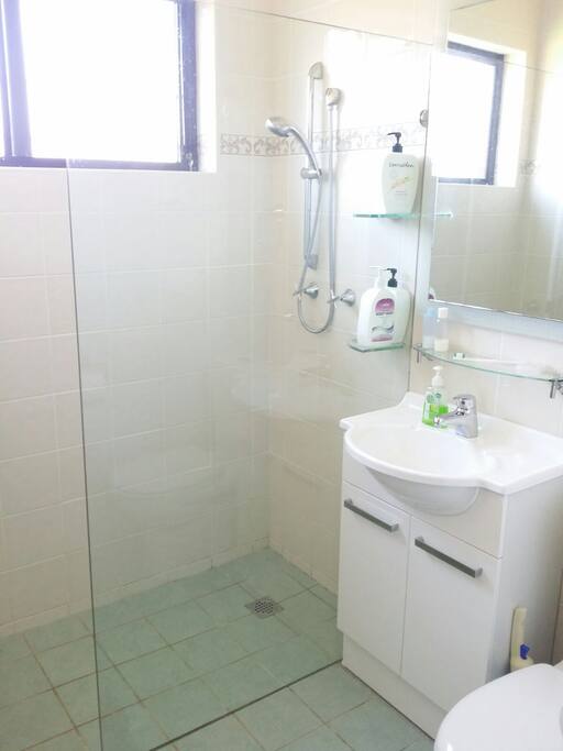 This is the bathroom (separate to the bedroom)