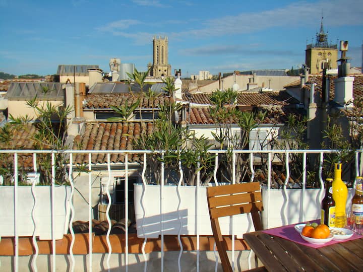 Terrasse Vue 360 Degrés Clim 2 Chambres 2 Sdbains - Aix-en-Provence
