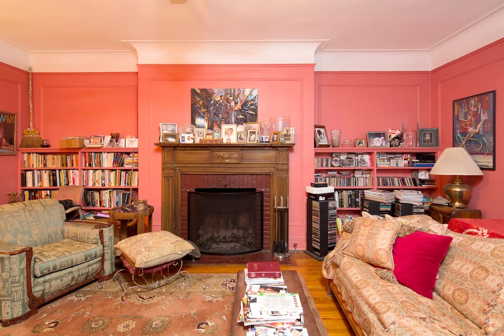 Large selection of books and music.