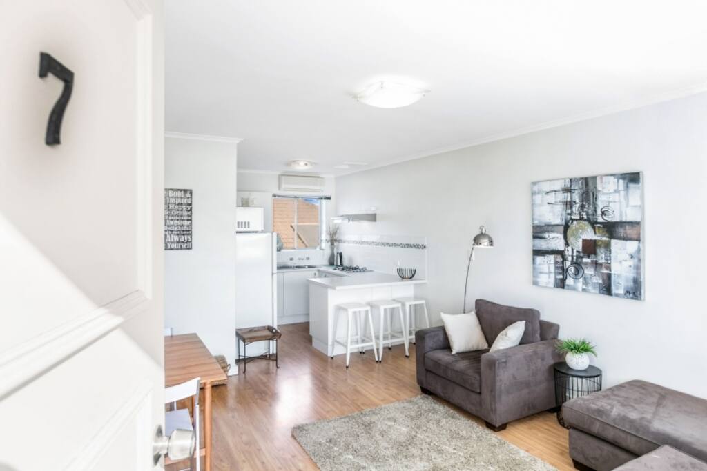 Entry and living area