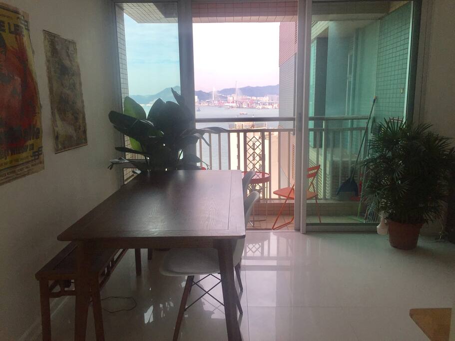 Dine with a view of the harbor