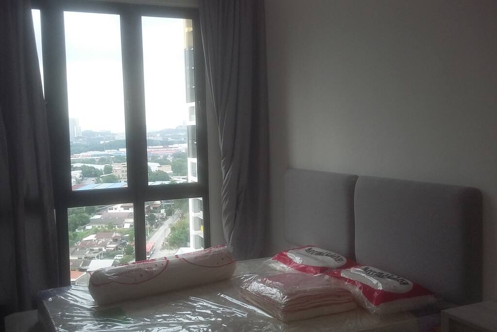 Bed and view