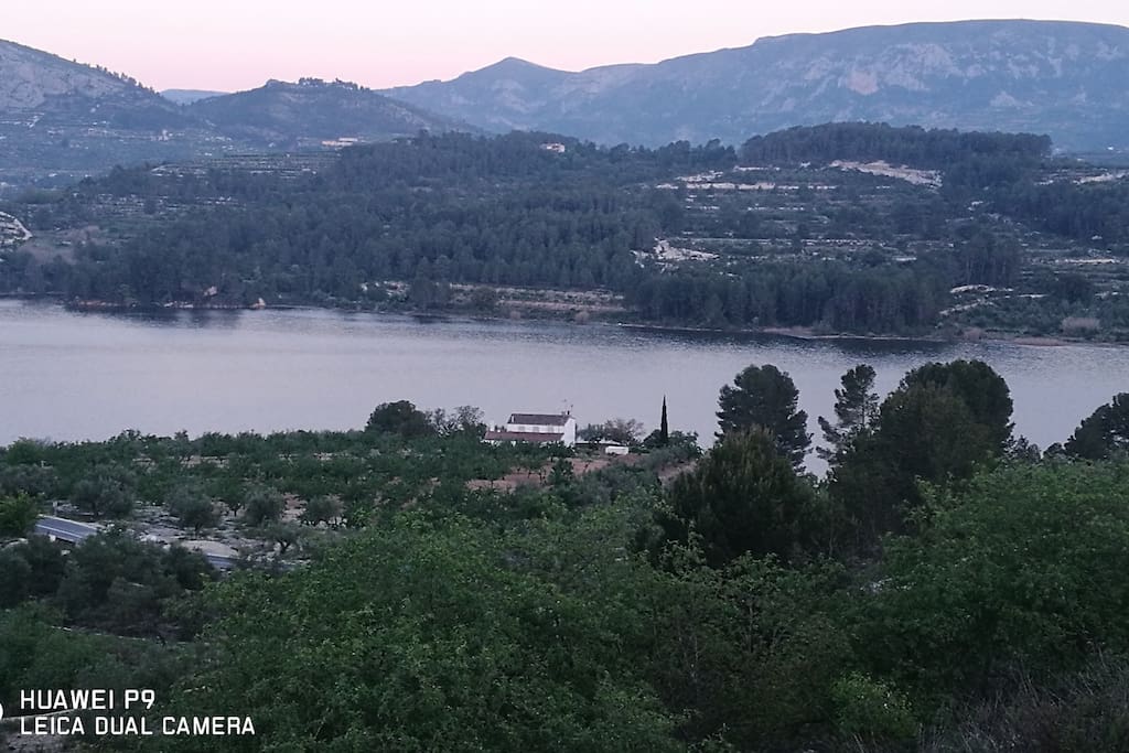 View of lake from house