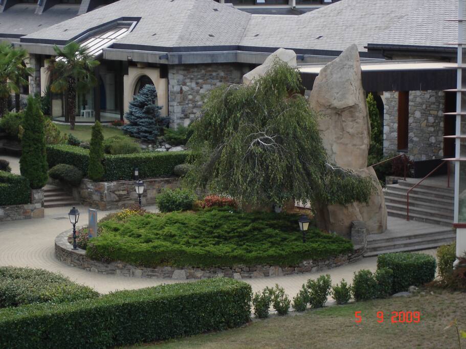 Vue des thermes du balcon