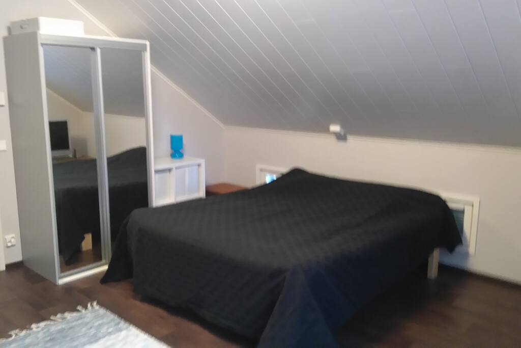 Your bedroom with double bed (upstairs).