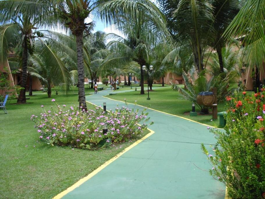 Praça central do condomino