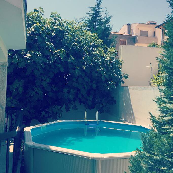 Piscine à l'abri des regards