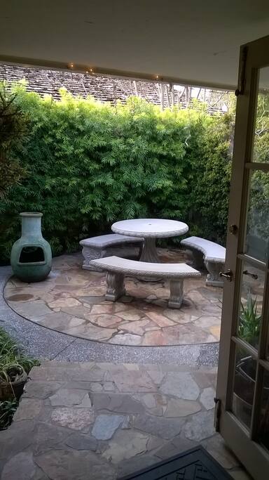 Foyer meditation garden