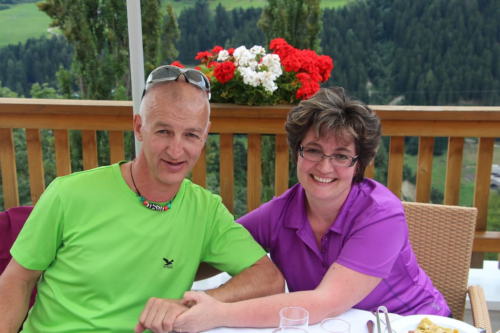 Gastgeber Helmut und Helga Spiess