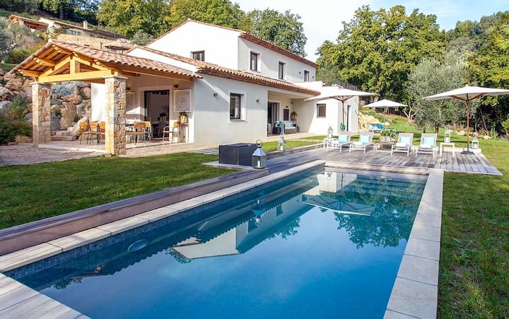 Villa Jolie - Quattro Camere Da Letto Villa, Ospiti Massimo 8 - Roquefort-les-Pins