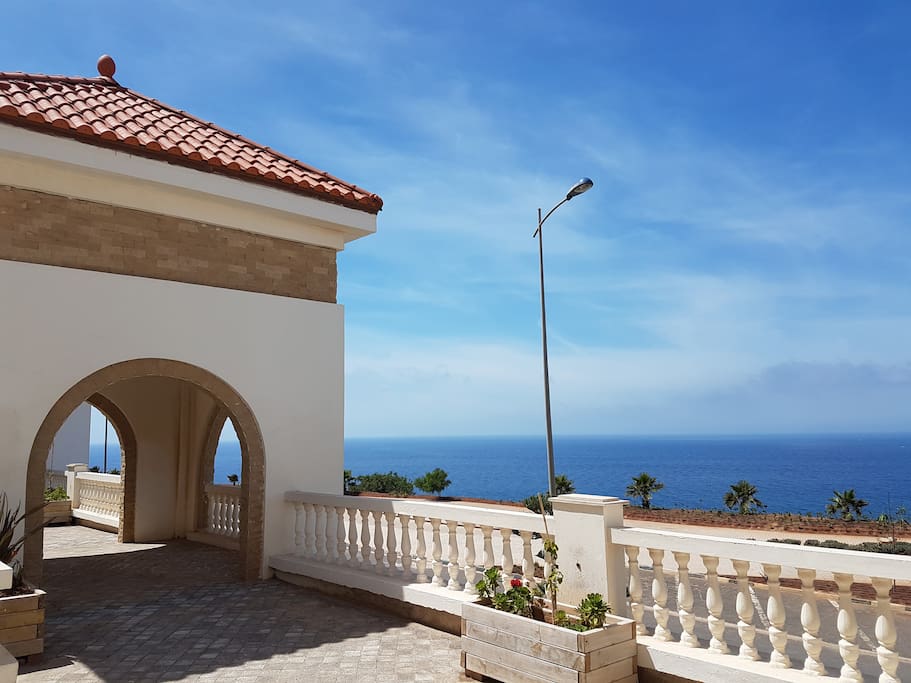 Terrasses communes avec vue sur mer