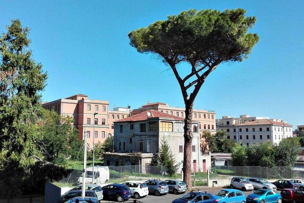 una splendida vista dal balcone