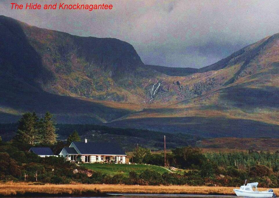 "The Hide" surrounded by mountains, on the edge of the sea!