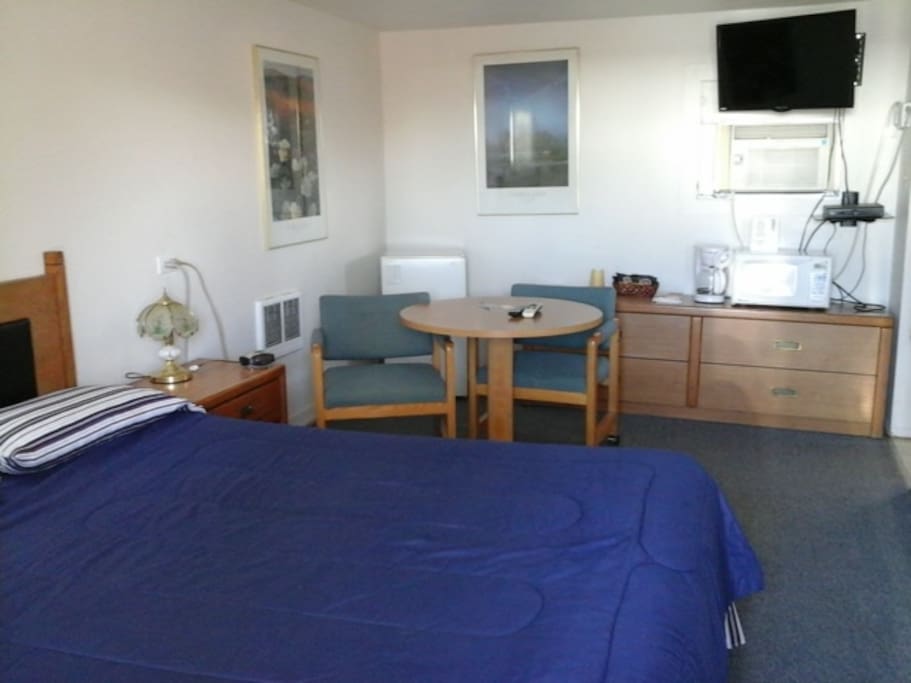 Bed in Living area