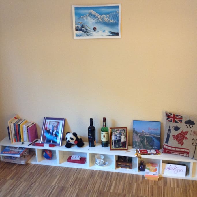 Room-Books & beverages corner