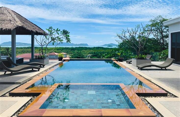 Eastern islands panoramic sea view pool villa!