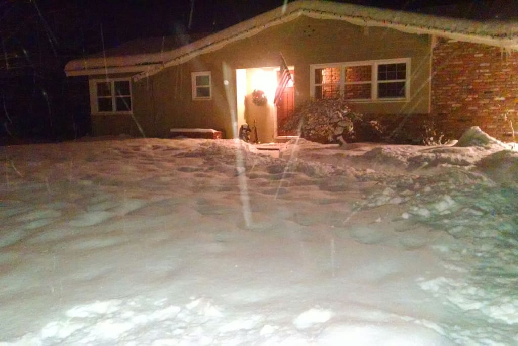 In the winter our home can be in a wonderful winter wonderland!