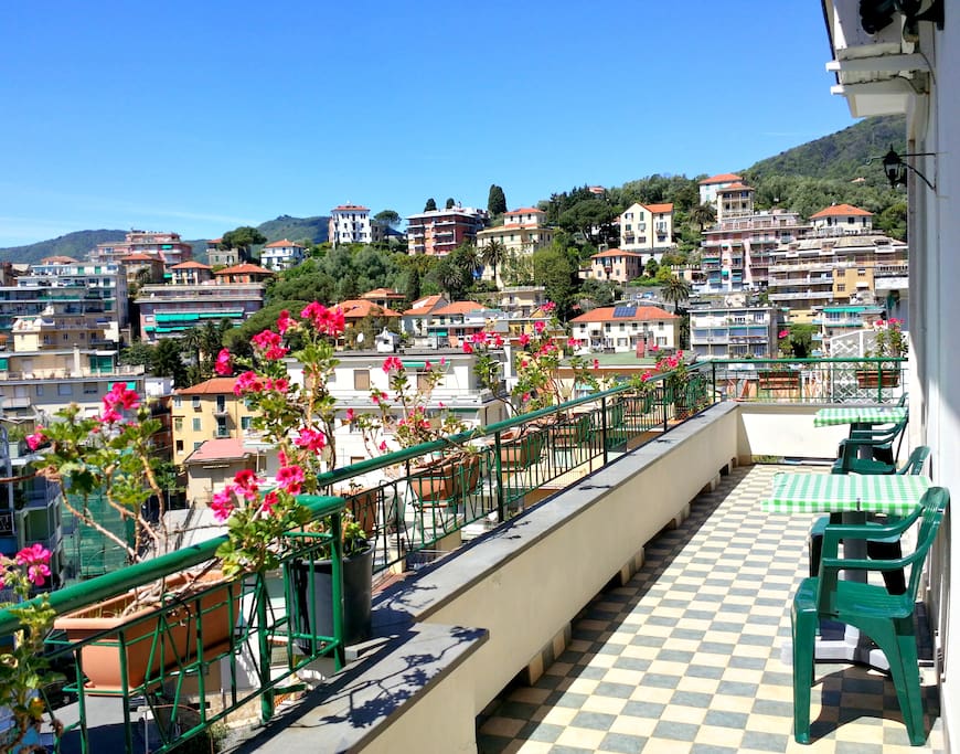 Plenty on sun all the day on the big terrace