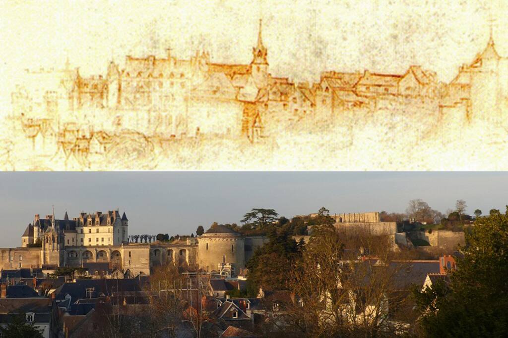 En 1517, Léonard de Vinci a dessiné le château et la ville basse depuis cette colline. Émotion garantie.